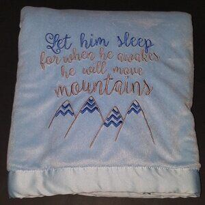 Koala Baby Blue Fleece Blanket Let Him Sleep For When He Wakes Move Mountains